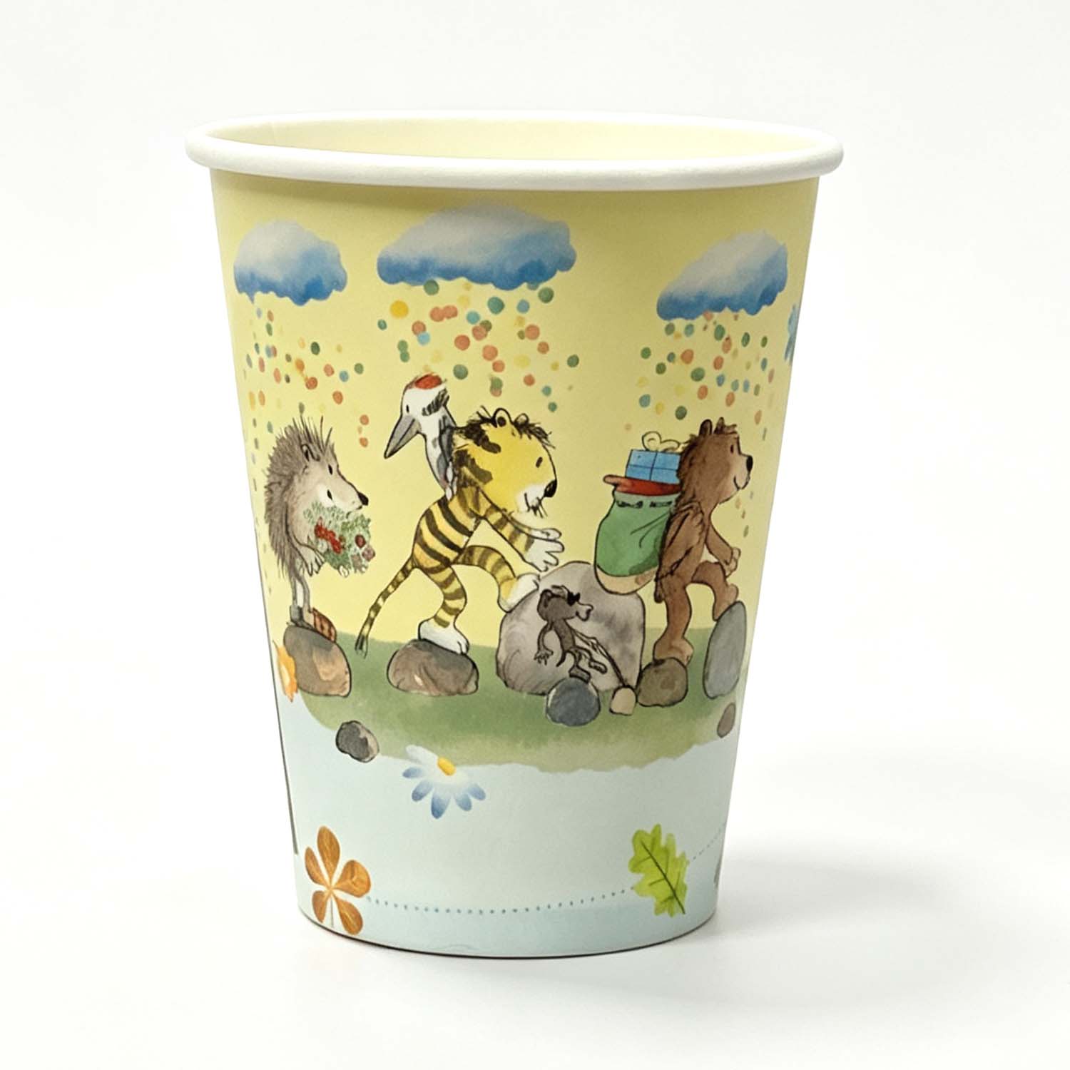 Janosch pastellig Pappbecher 250 ml 8er
