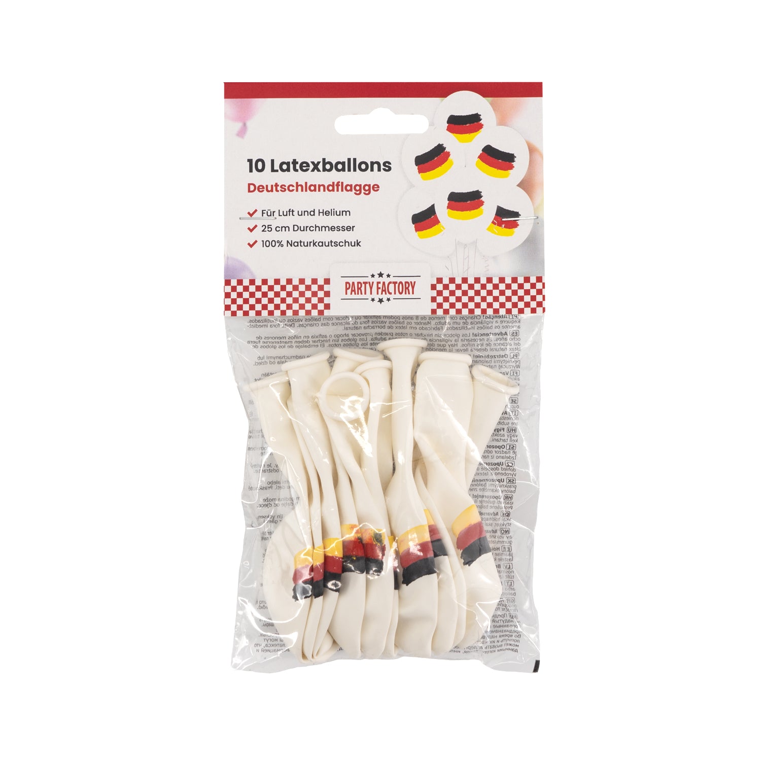 Latexballons 10er Pack German Flag