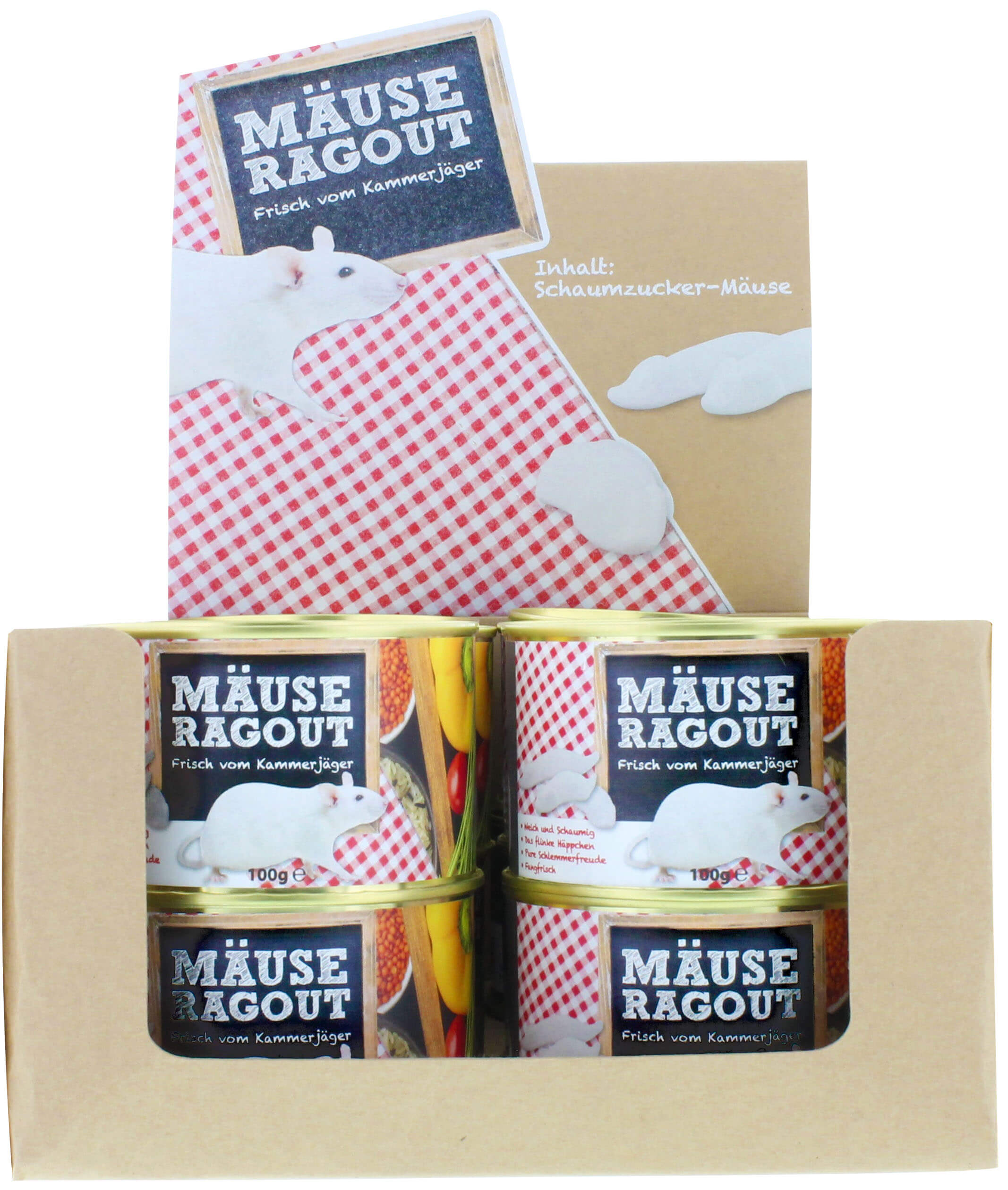 Mäuse Ragout 164 g in Geschenkdose Schaumzucker 1