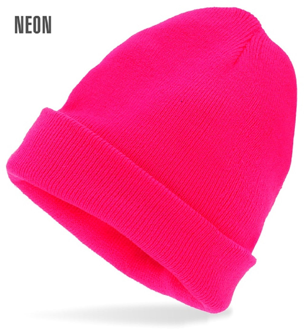 Mütze Beanie in Wolloptik Strickmütze in 80er Jahre Look 5