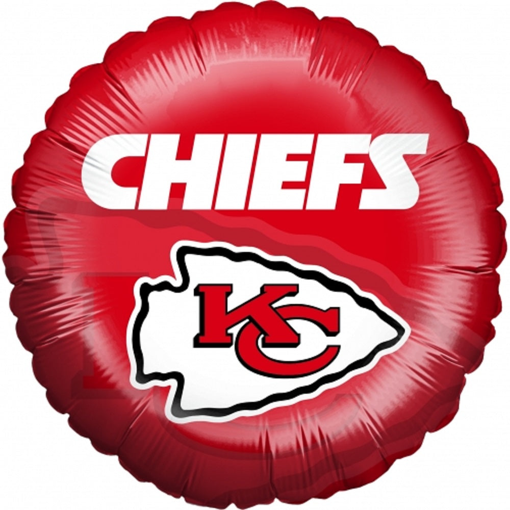 NFL Kansas City Chiefs Folienballon rund 45 cm 1