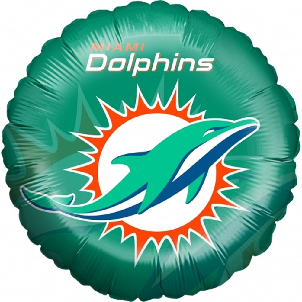 NFL Miami Dolphins Folienballon rund 45 cm