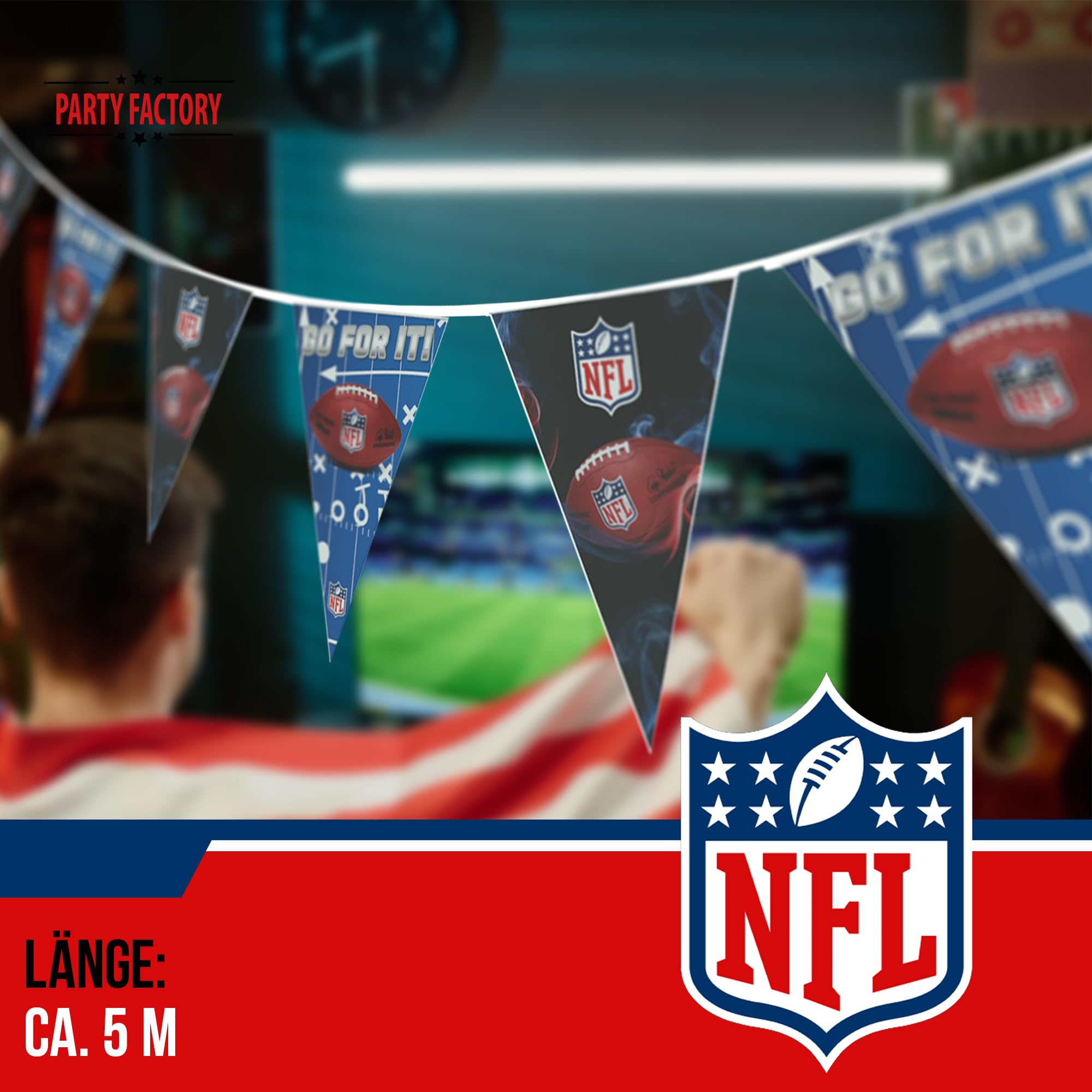 NFL Wimpelkette 5m 3