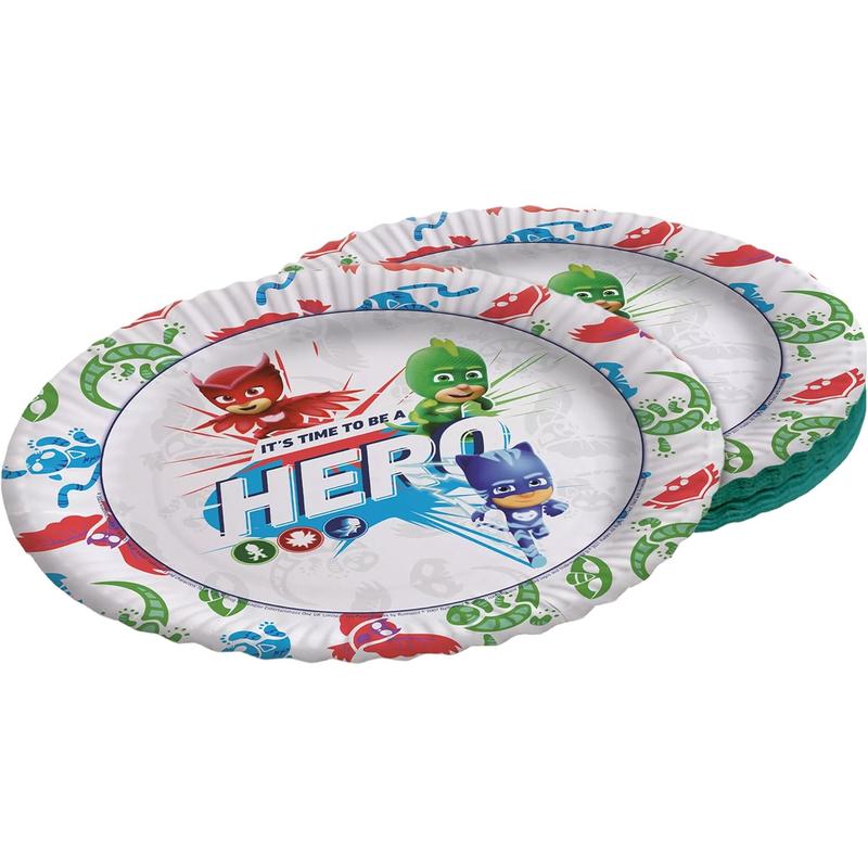 PJ MASKS Papp-Teller 23 cm – 8 Stück