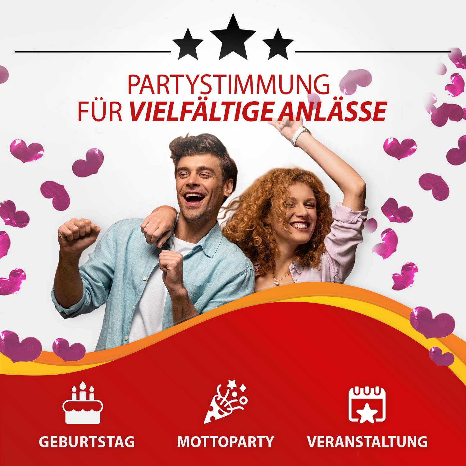 Party Popper 40cm Pinke Brüste, 12er Set 2