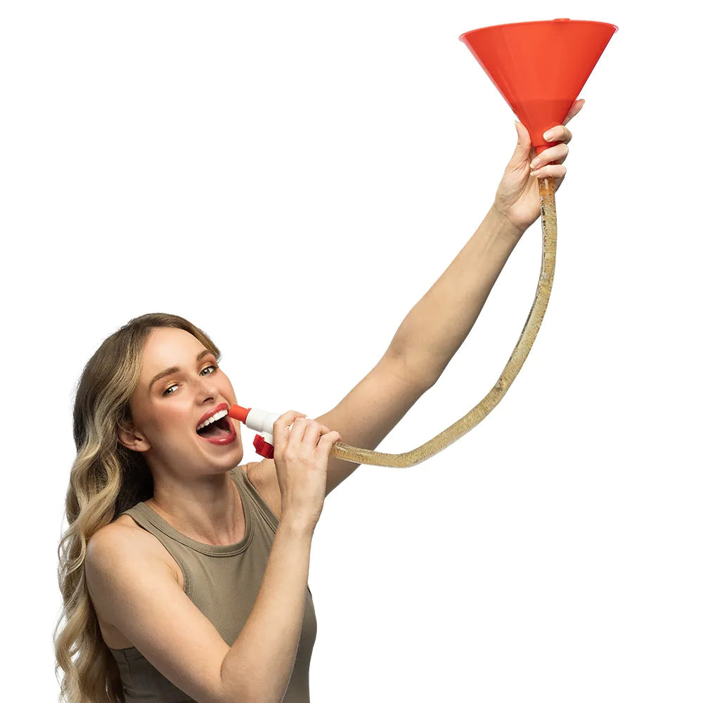 Party Trink Trichter Beer Funnel Biertrichter mit Schlauch 3