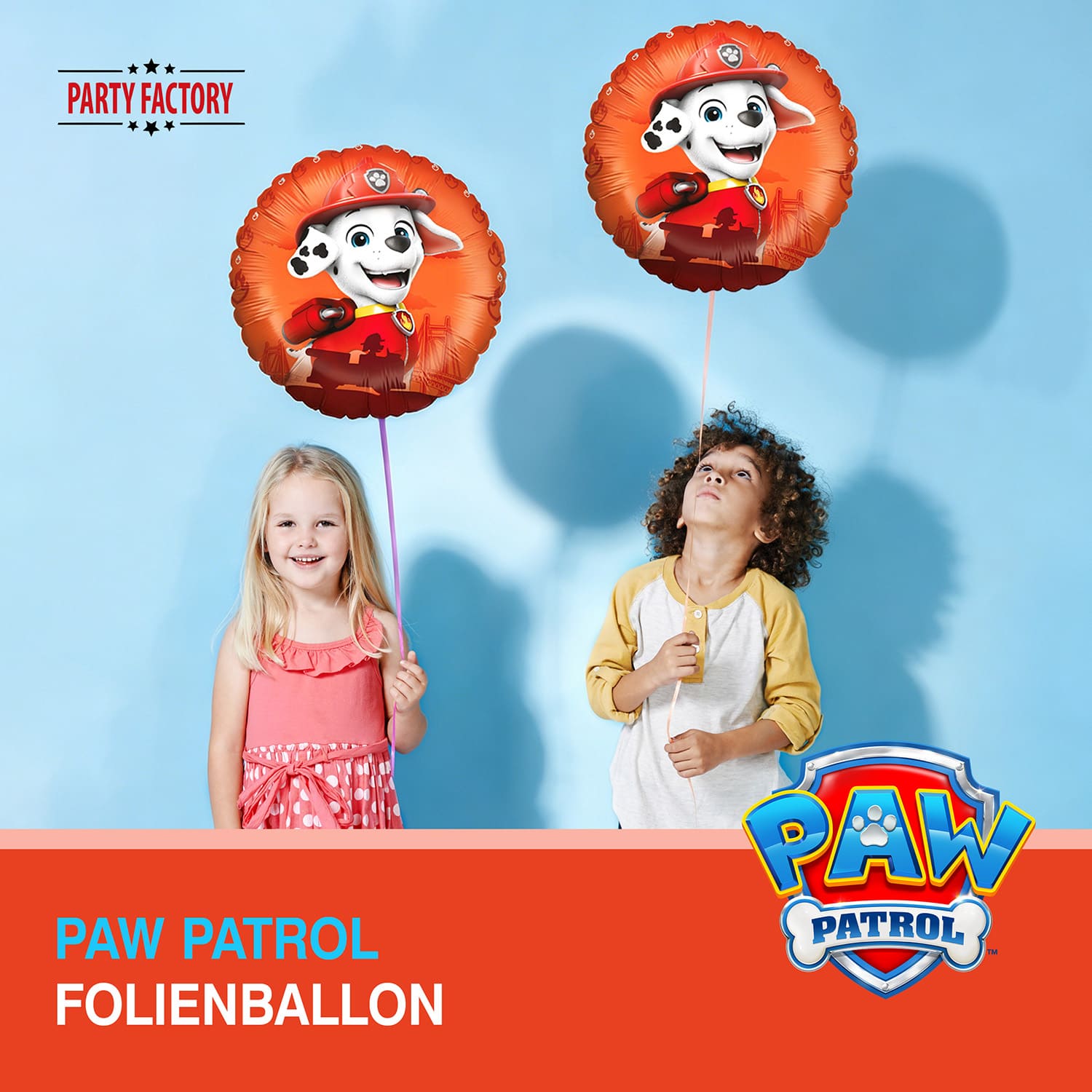 Paw Patrol Folienballon Marshall rund rot ⌀ 45 cm 3