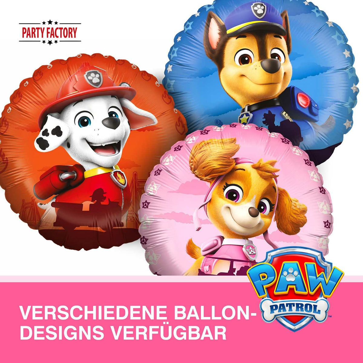 Paw Patrol Folienballon Skye Rund Rosa ⌀ 45 cm 6