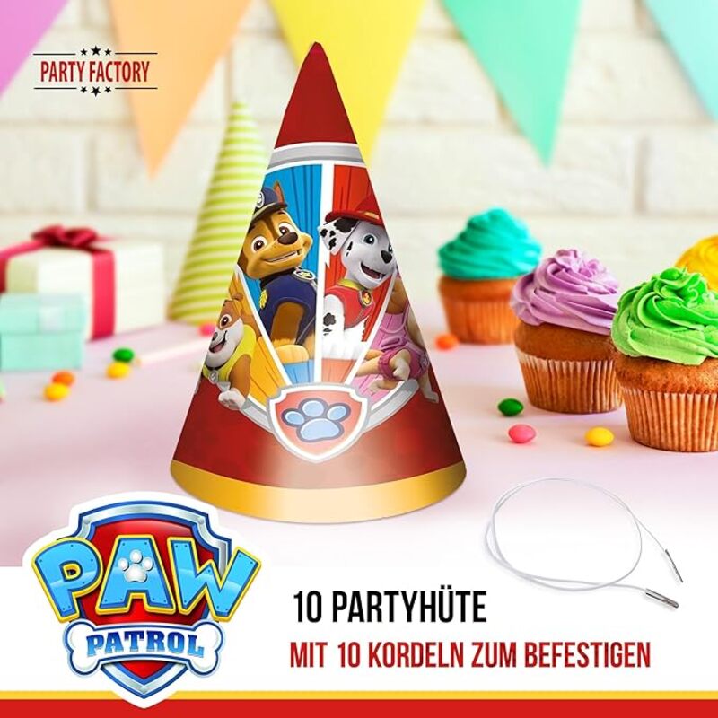 Paw Patrol Partyhüte 10 Stück 2