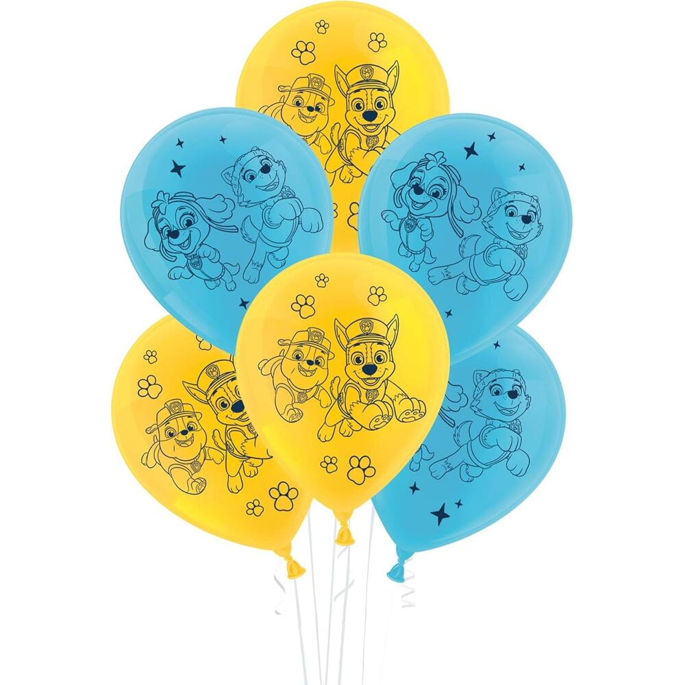 Paw Patrol Set aus 10 Latexballons Ø25 cm