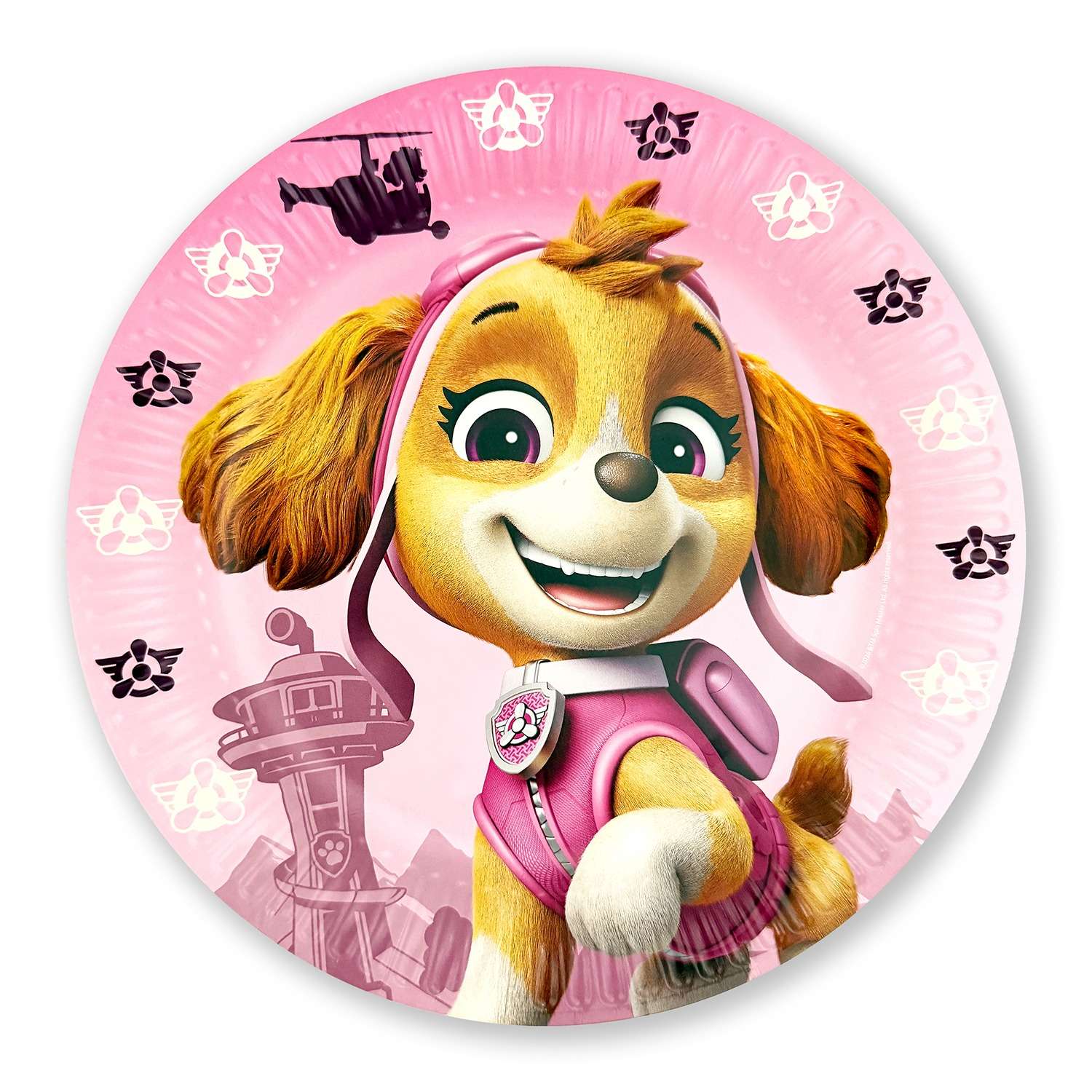 Paw Patrol Skye Pappteller 23cm 8er-Pack pink