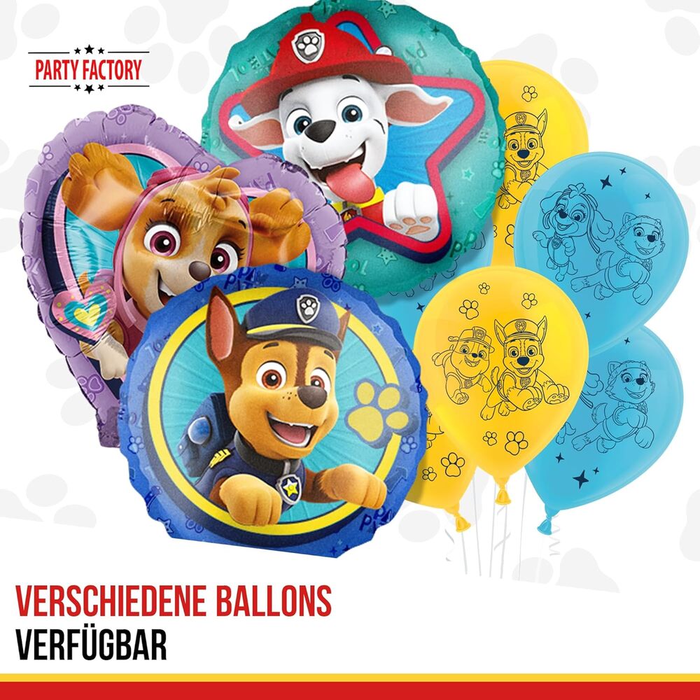 Paw Patrol Set aus 10 Latexballons Ø25 cm 4