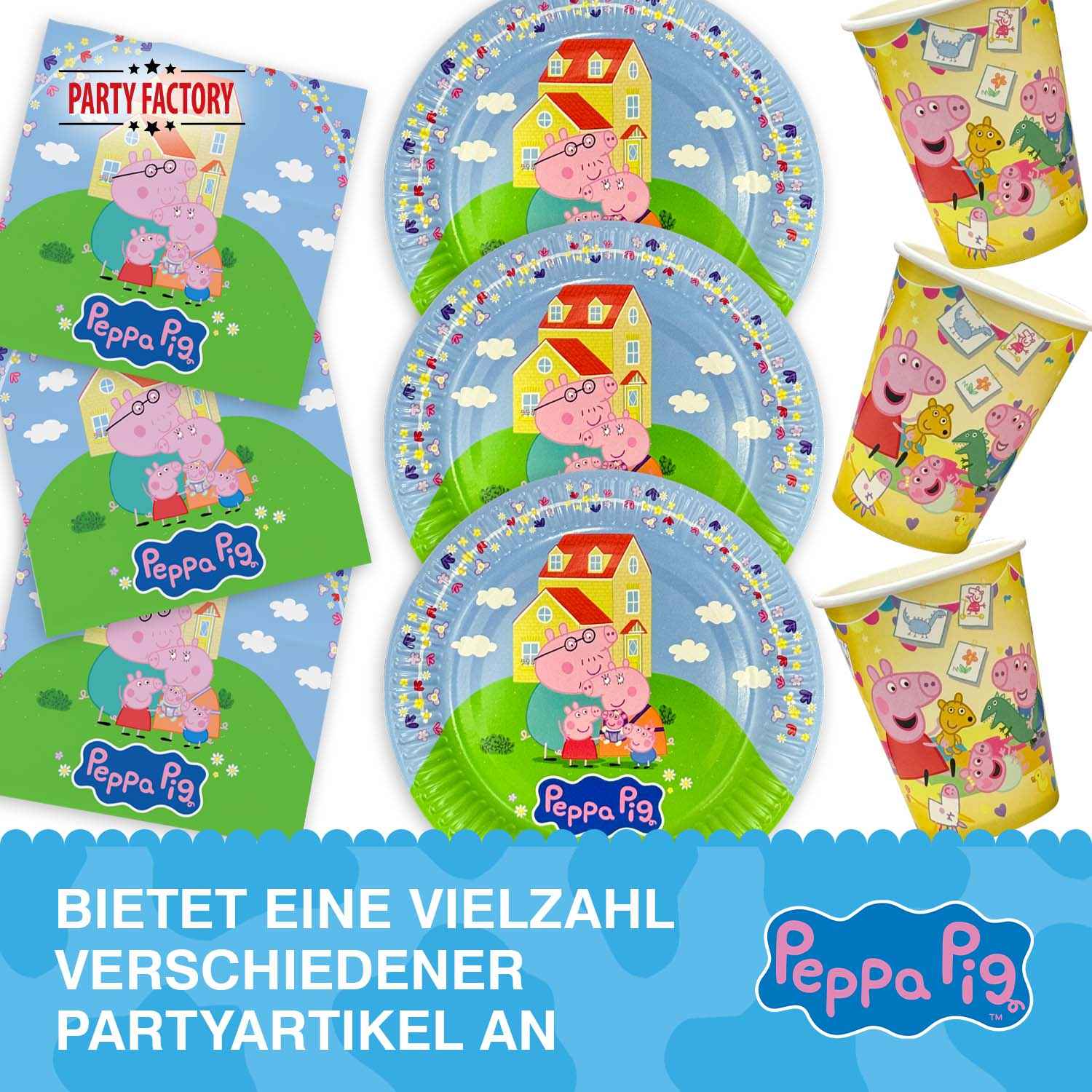 Peppa Pig 2026 Pappbecher 250 ml 8er-Pack gelb 5