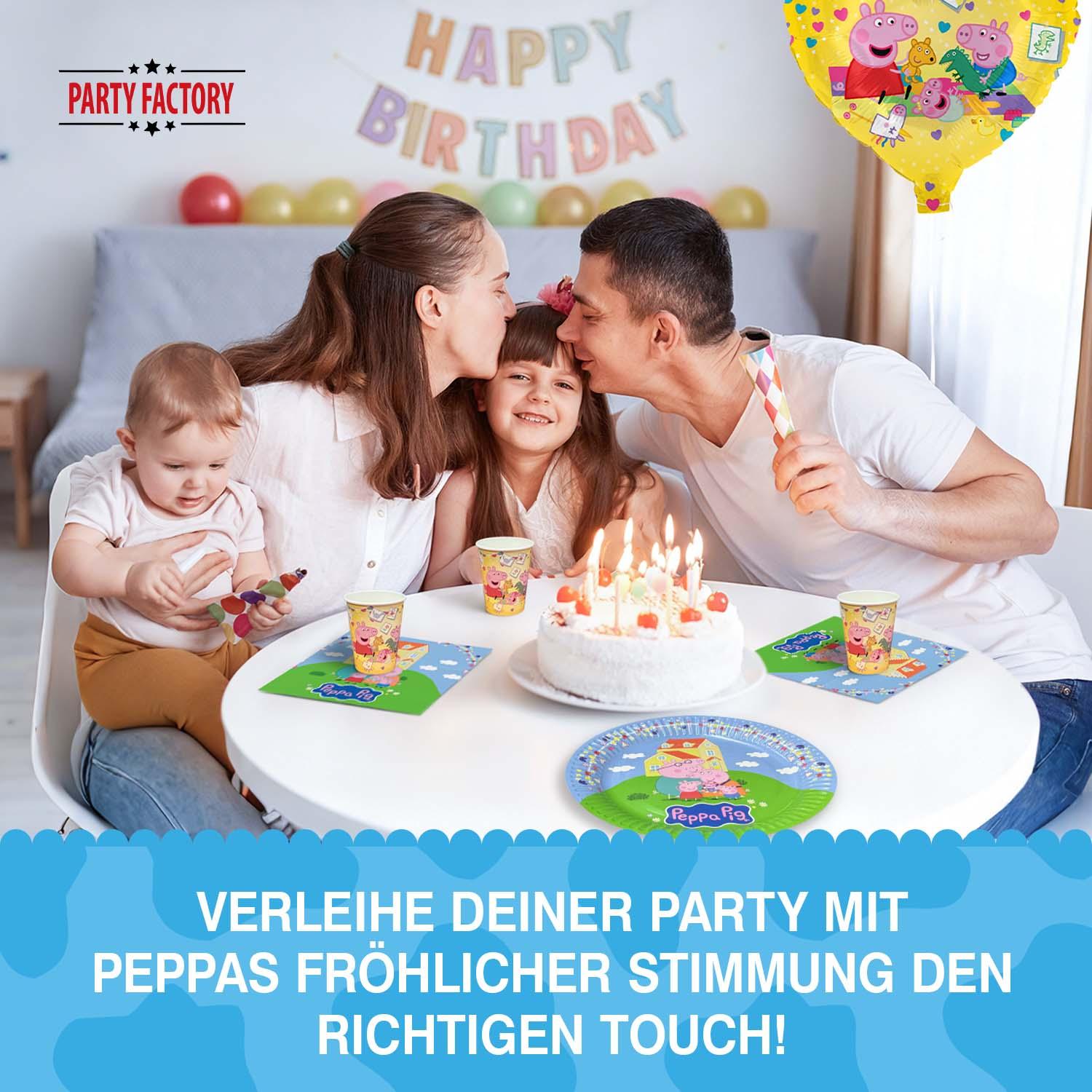 Peppa Pig 2026 Pappbecher 250 ml 8er-Pack gelb 6