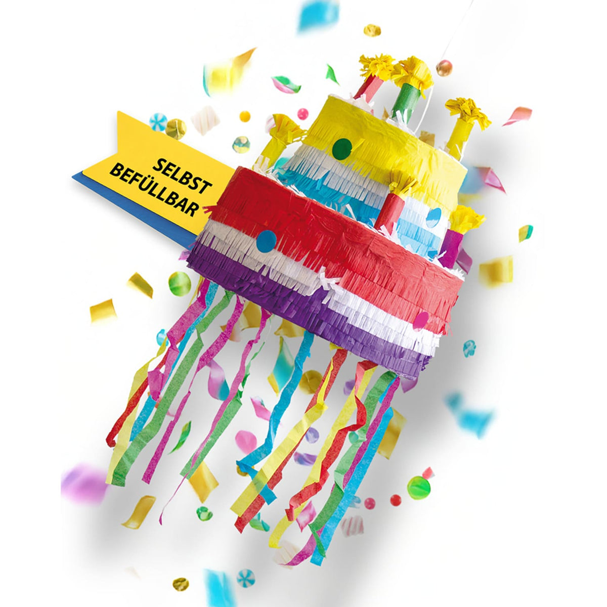 Geburtstagstorte Piñata Schlagspiel Kindergeburtstag Pinata für Geburtstag Party Kinderspiel