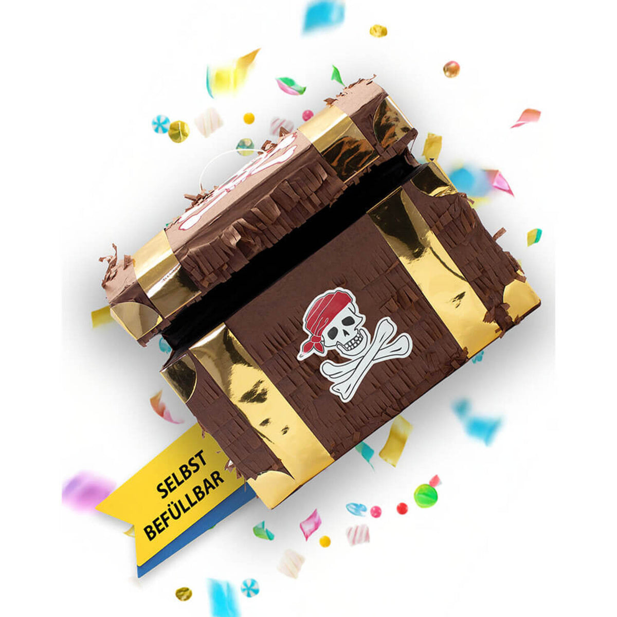 Pinata Schatztruhe für Piraten Partys