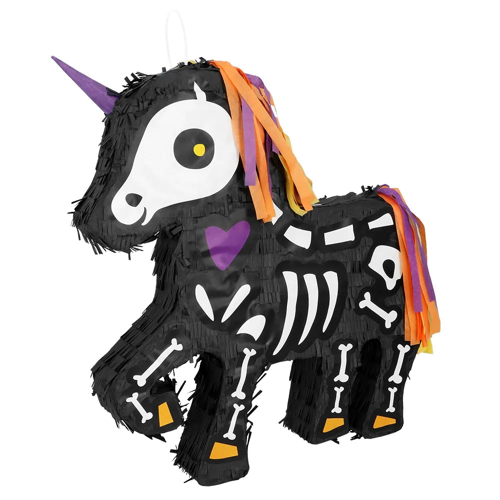Pinata Einhorn Darkness schwarz Halloween Einhorn zum Befüllen