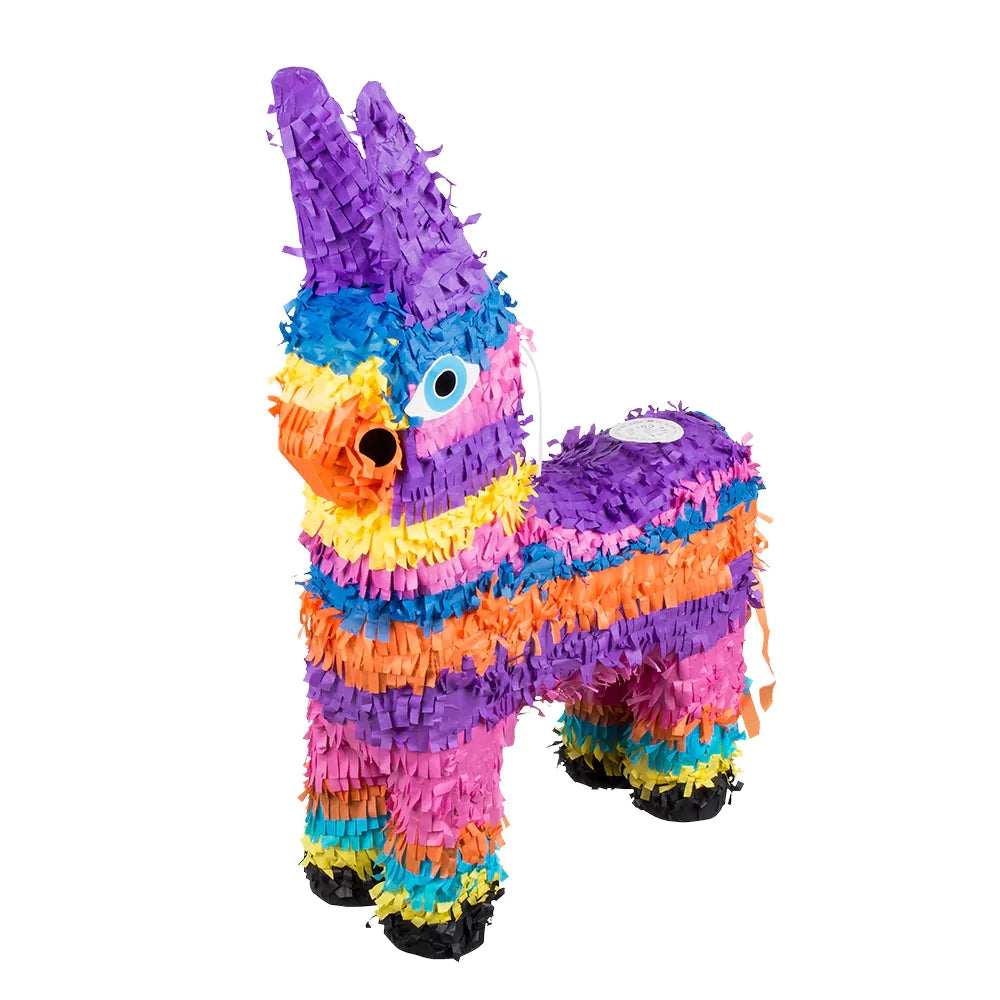Pinata Esel bunte Party-Pinata zum Befüllen für Kindergeburtstage