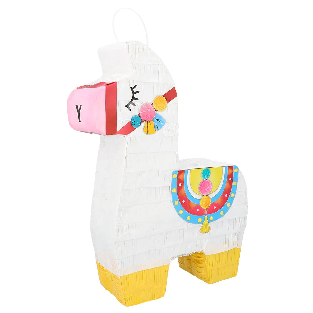 Pinata Lama Lima weiß Pastell bunte Lama-Pinata zum Befüllen