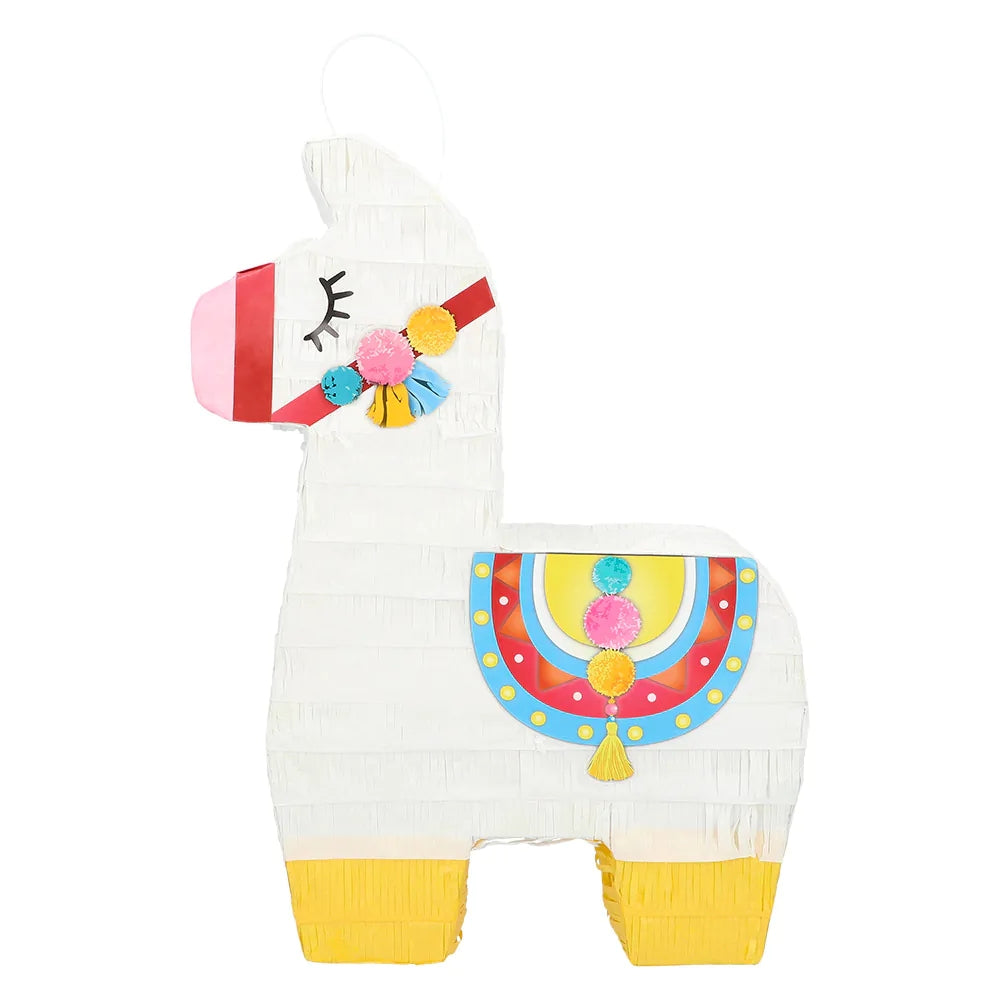 Pinata Lama Lima weiß Pastell bunte Lama-Pinata zum Befüllen 3