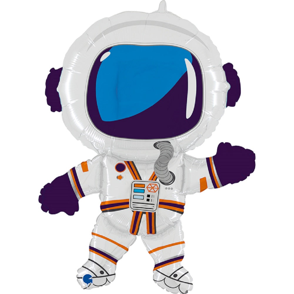 Shape Folienballon Astronaut 54x69cm Partyballon Raumfahrer Weltall Mottoparty 1