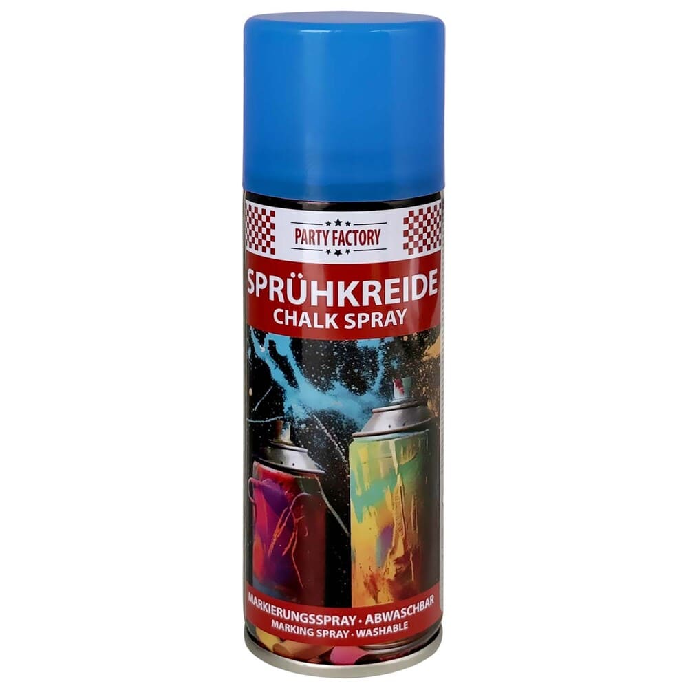 Kreidespray 100 ml abwaschbar Sprühkreide in grün, rot, blau lila und pink 9
