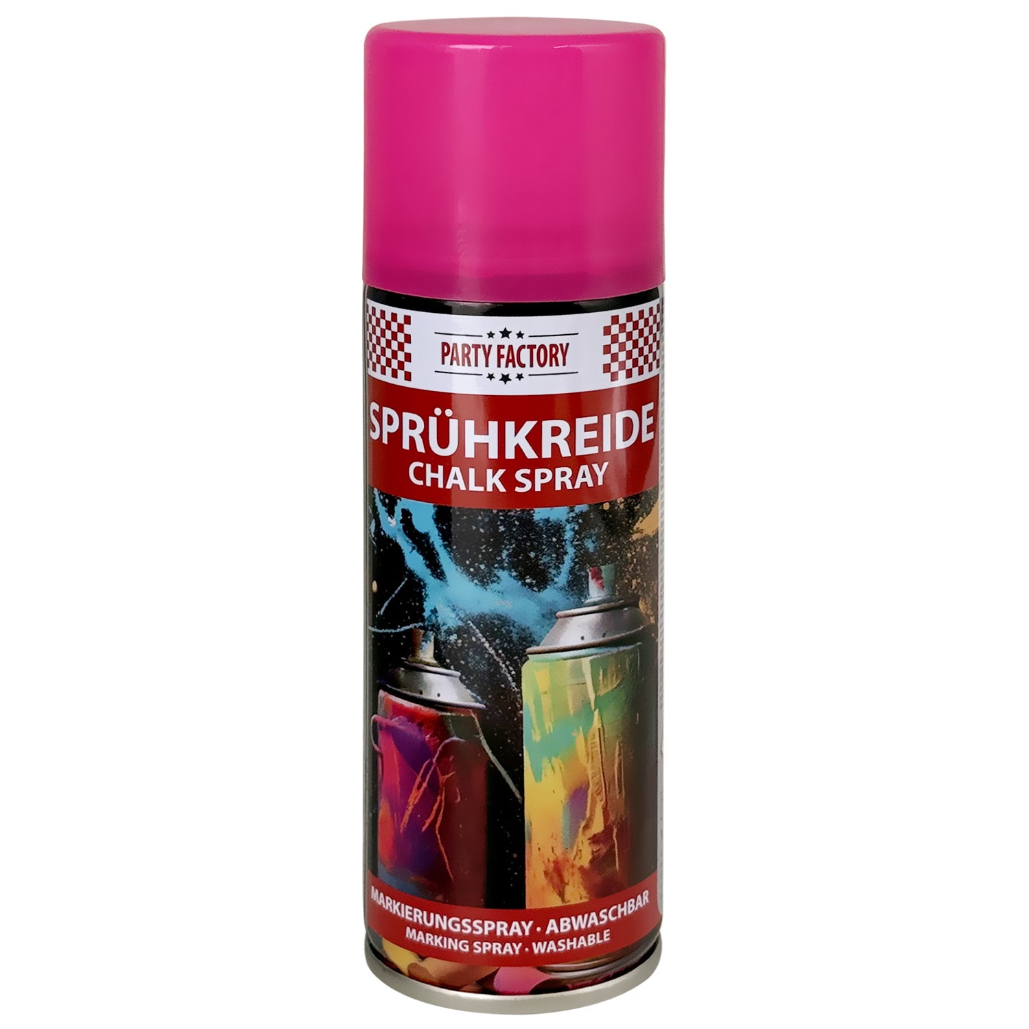 Kreidespray 100 ml abwaschbar Sprühkreide in grün, rot, blau lila und pink 11