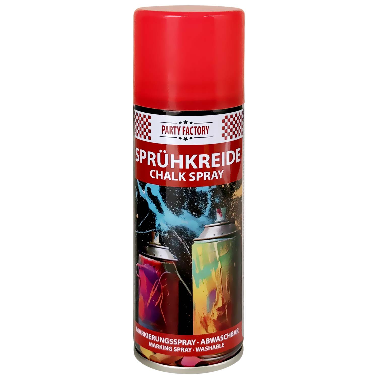 Kreidespray 100 ml abwaschbar Sprühkreide in grün, rot, blau lila und pink 8