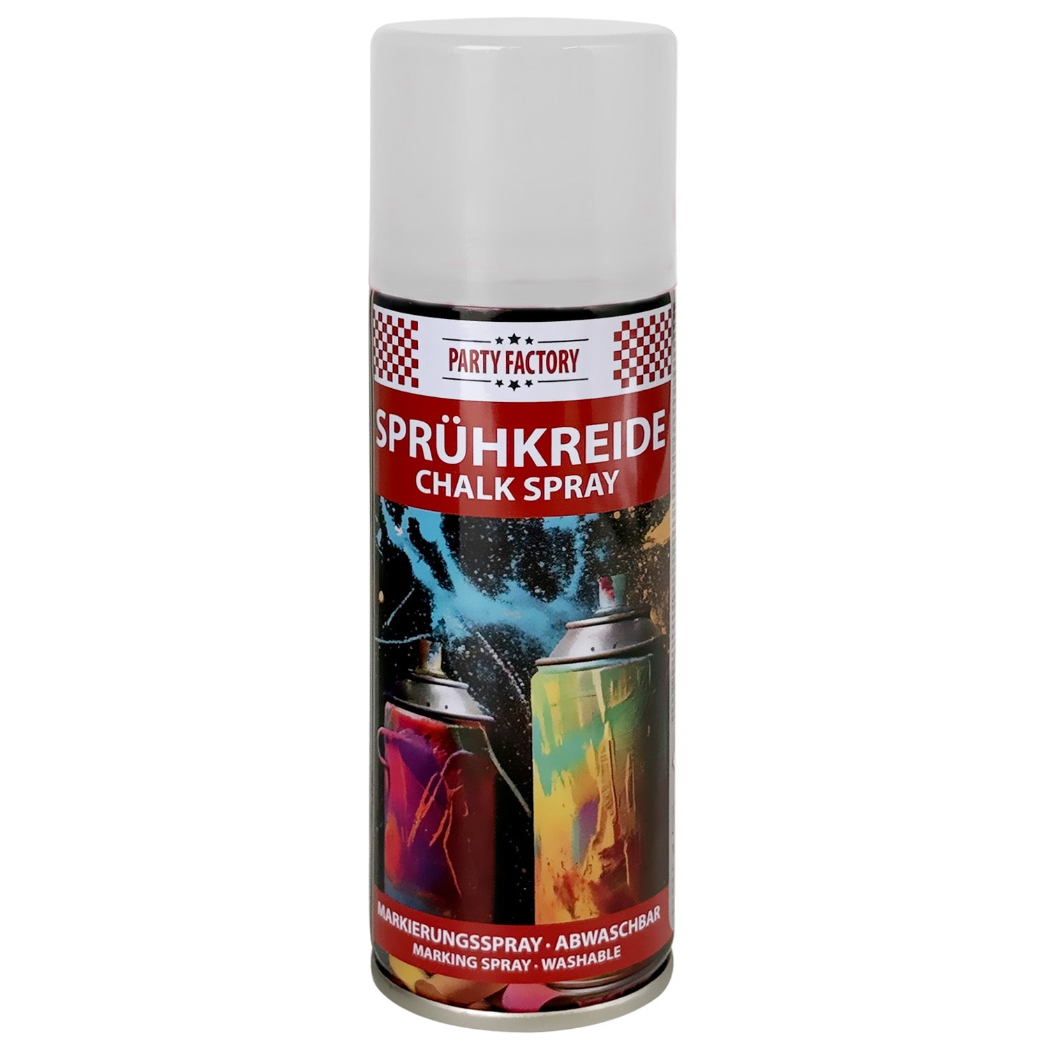 Sprühkreide Weiss abwaschbar - Kreidespray für Outdoor & Markierungen 1