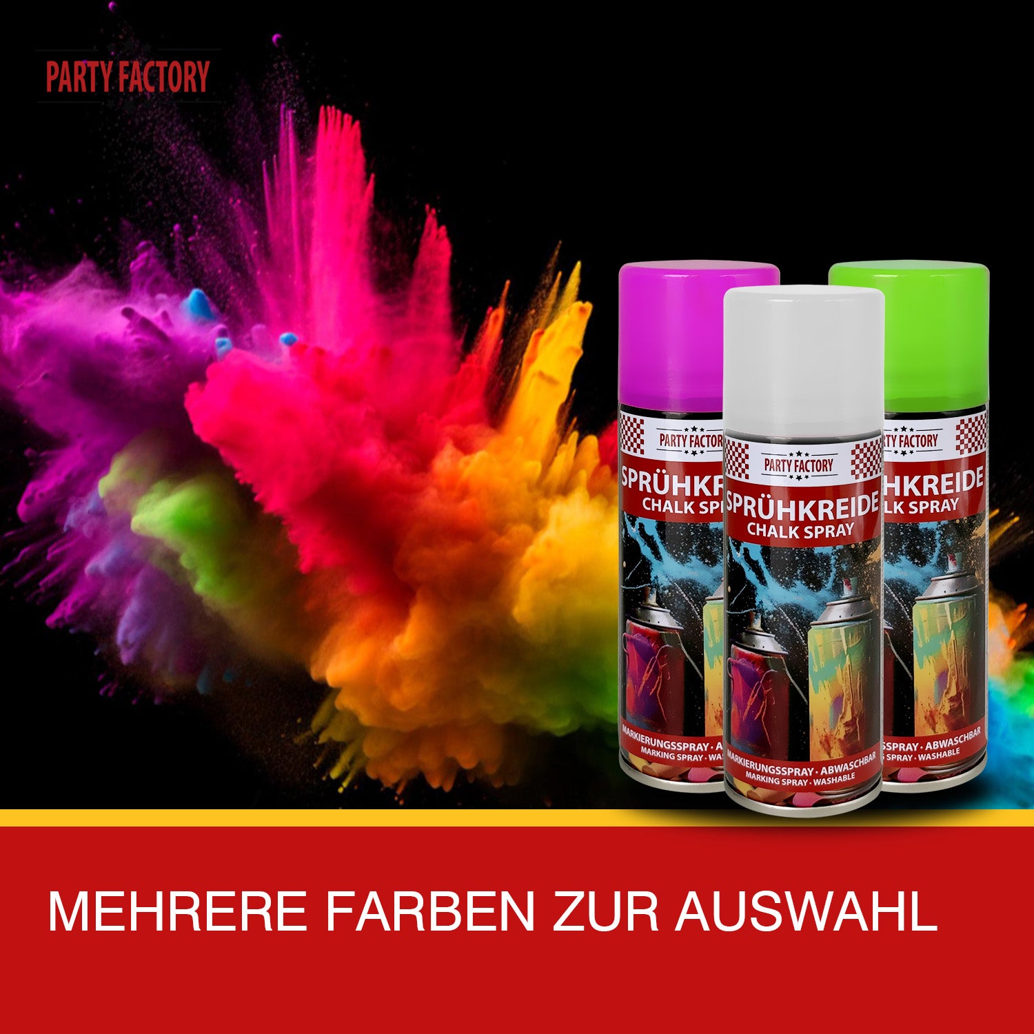 Sprühkreide Weiss abwaschbar - Kreidespray für Outdoor & Markierungen 3