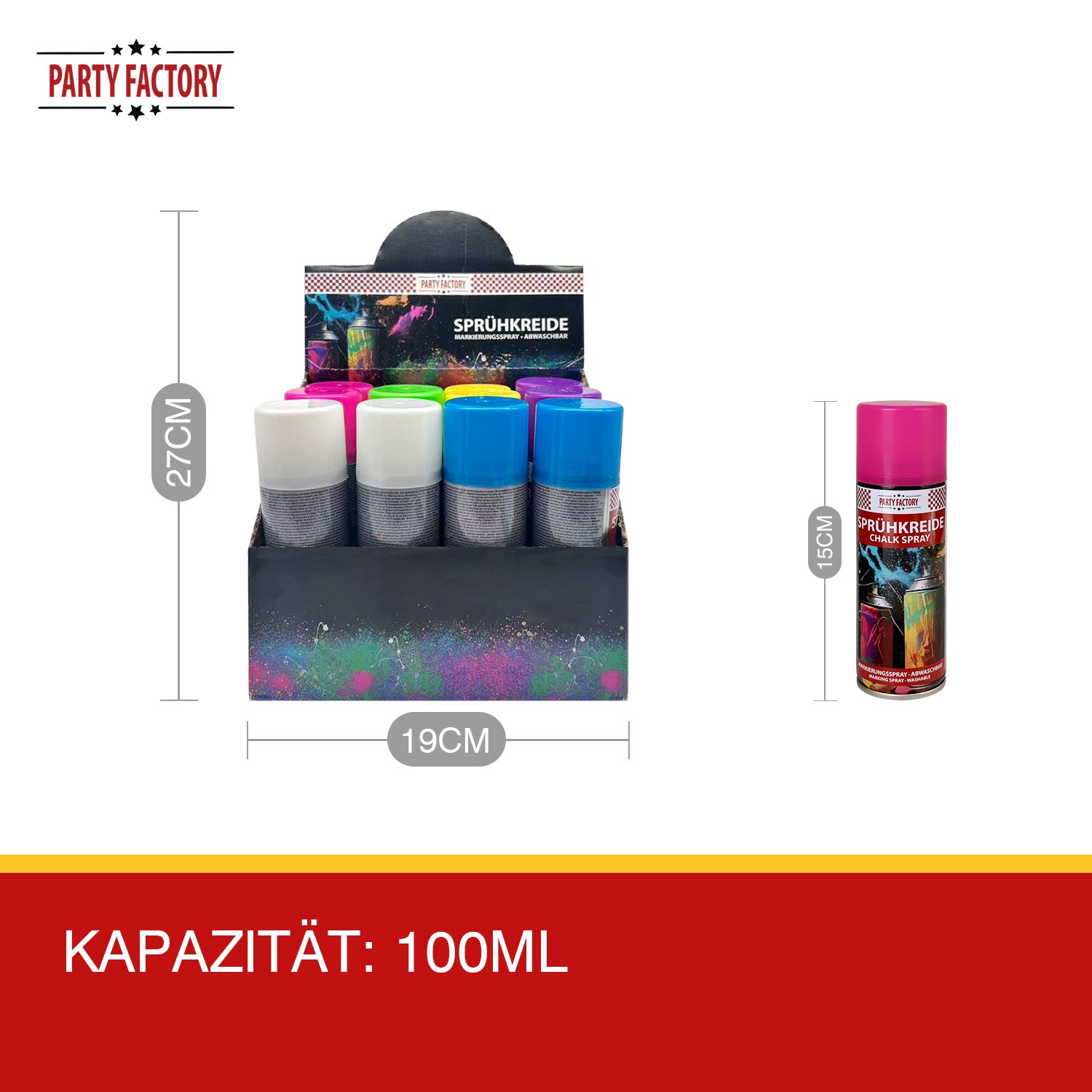 Sprühkreide Weiss abwaschbar - Kreidespray für Outdoor & Markierungen 4