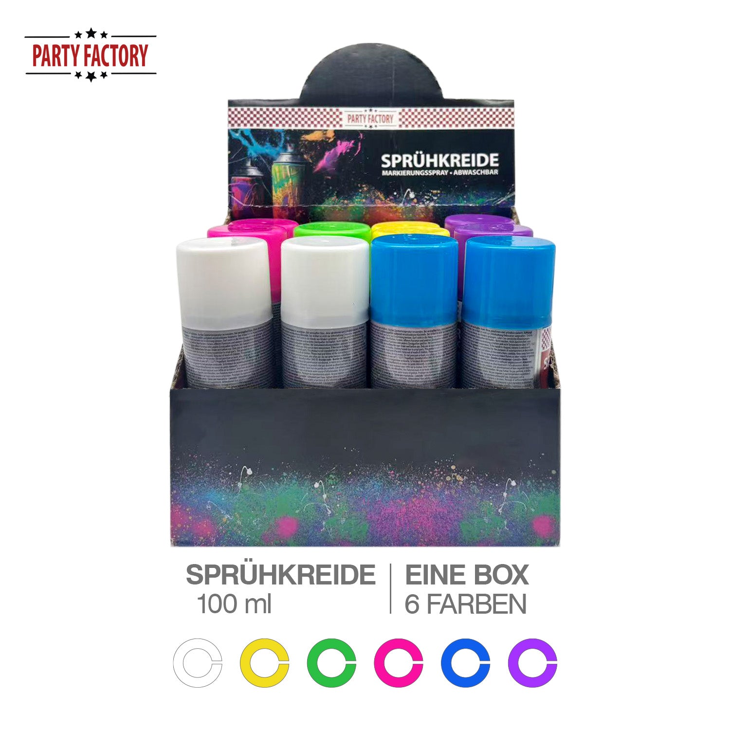 Sprühkreide Weiss abwaschbar - Kreidespray für Outdoor & Markierungen 7