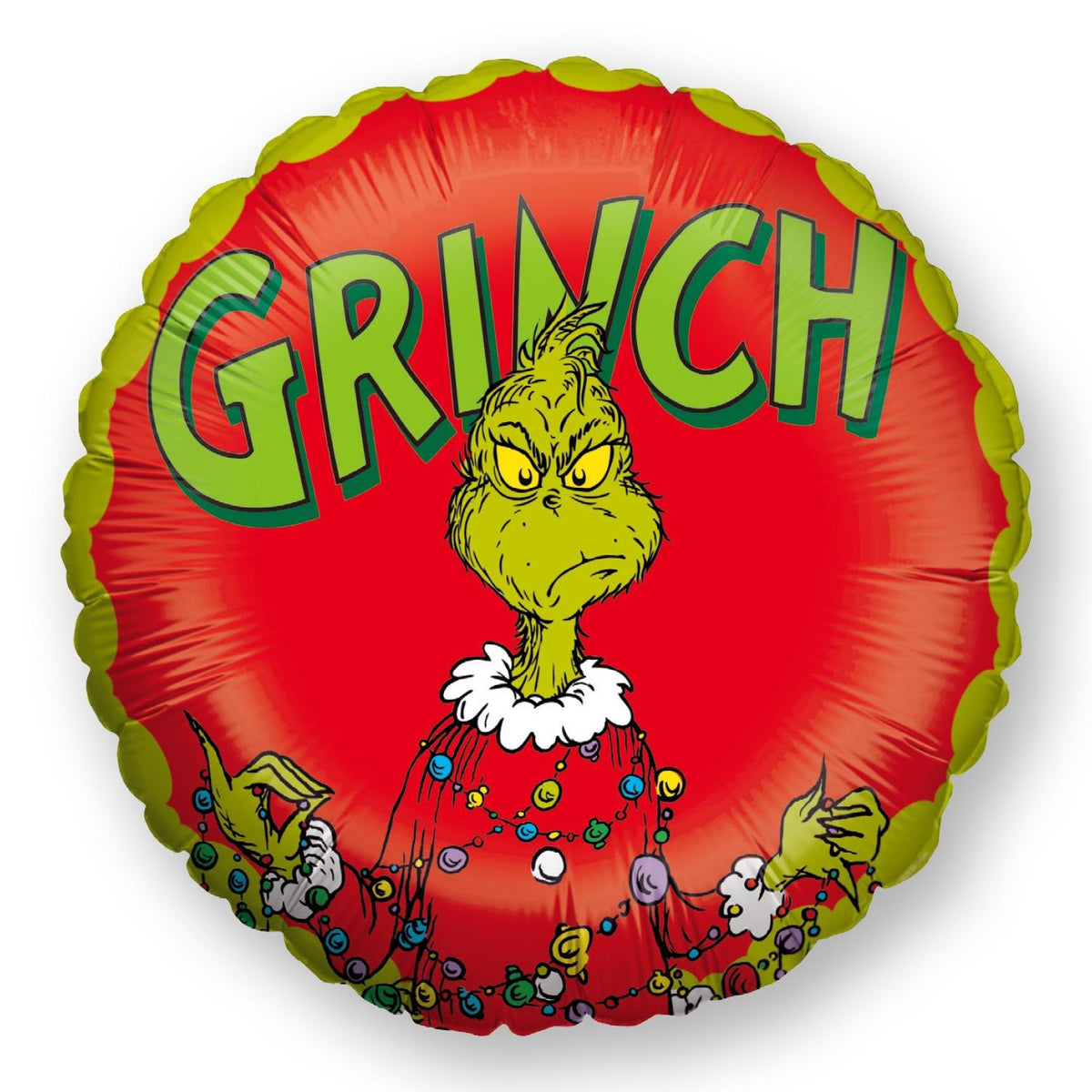 The Grinch Folienballon rund rot Ø 45cm