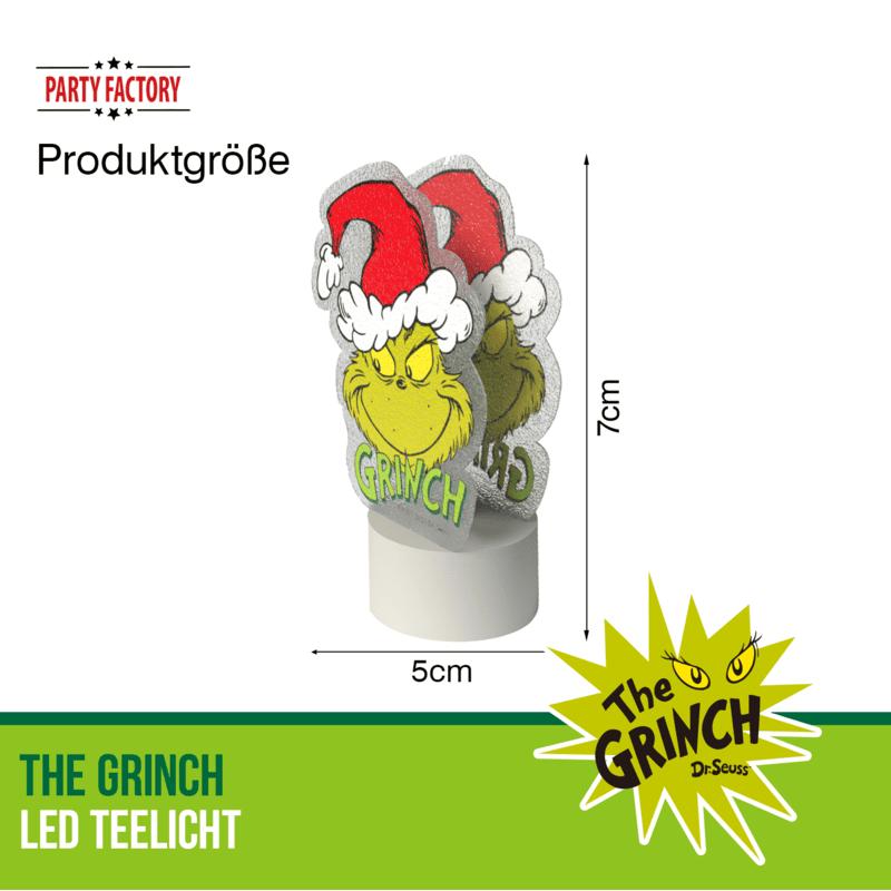 The Grinch LED Teelicht – Weihnachtsdeko Figur grün rot Weihnachten 3