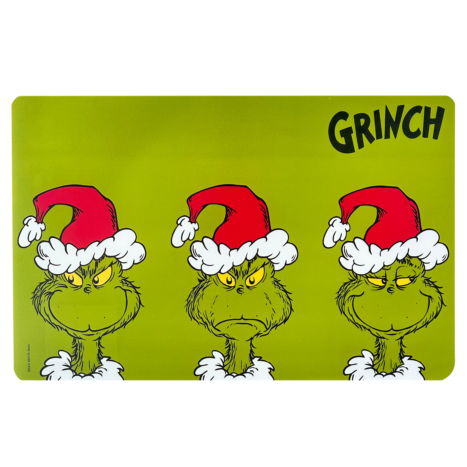 The Grinch Platzmatte Plastik 44x28,5 cm grün – Weihnachtsdeko für Esstisch