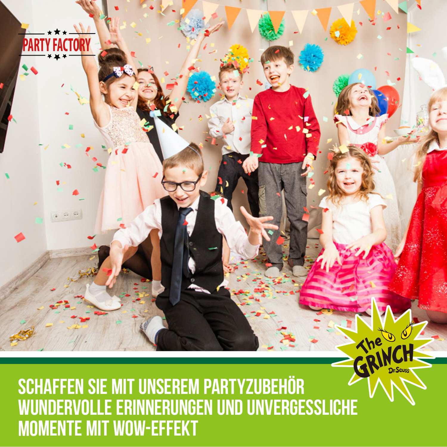 The Grinch Servietten 3-lagig 20er-Pack grün rot 6