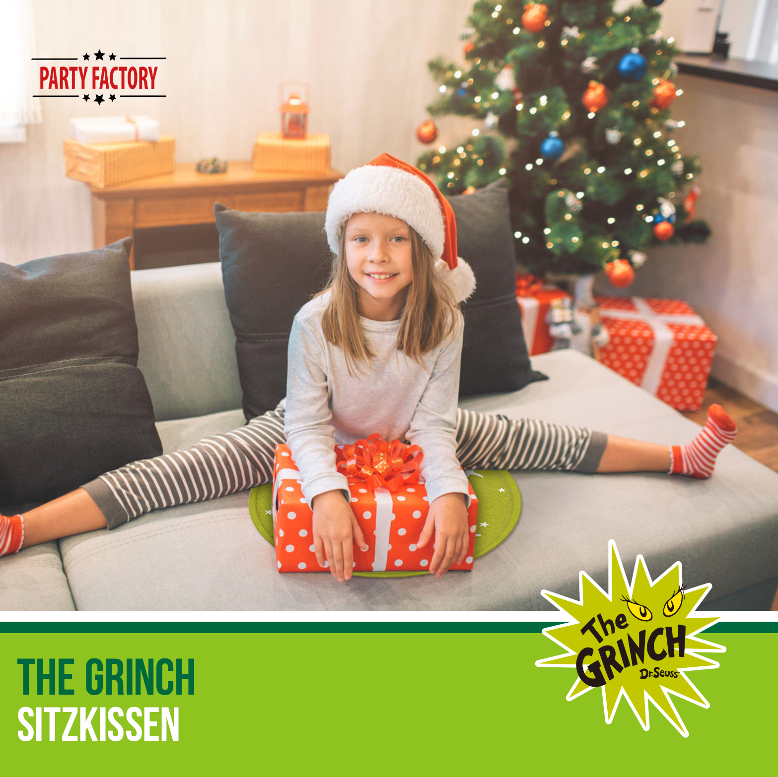 The Grinch Sitzkissen, Handwärmer LED-Teelicht 3-teiliges Set 4