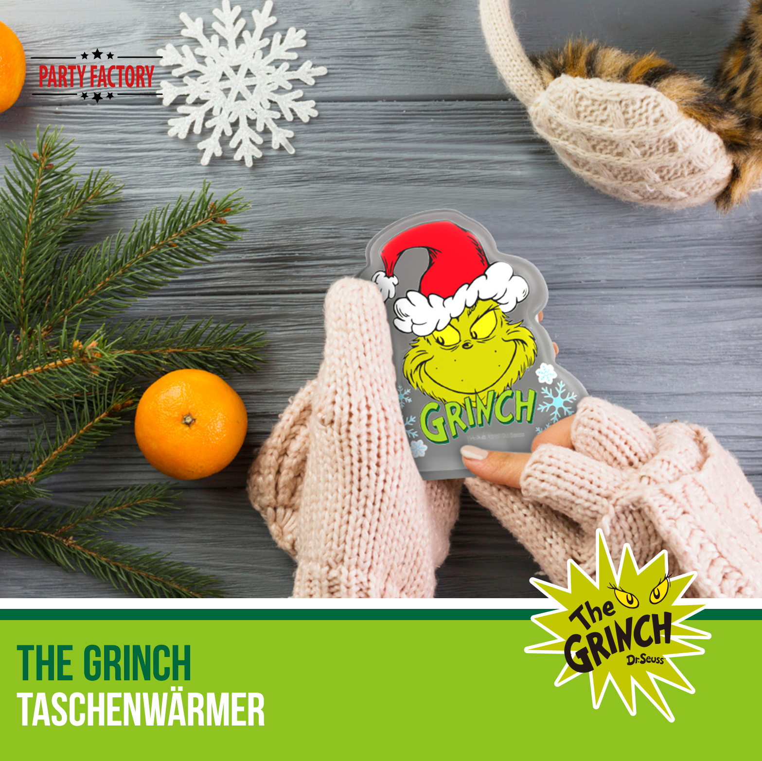 The Grinch Sitzkissen, Handwärmer LED-Teelicht 3-teiliges Set 5