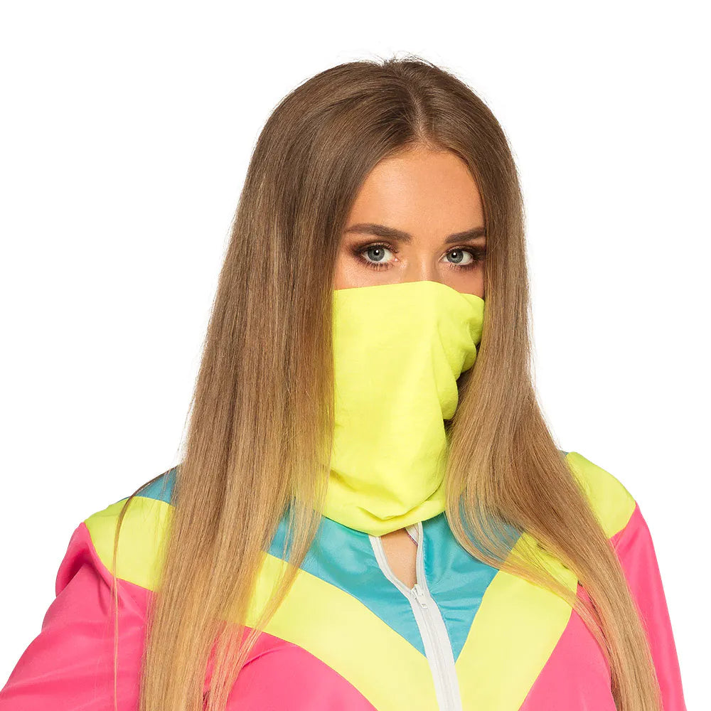 Trainingsanzug Retro Damen 80-er neon-rosa UV Größenauswahl 5