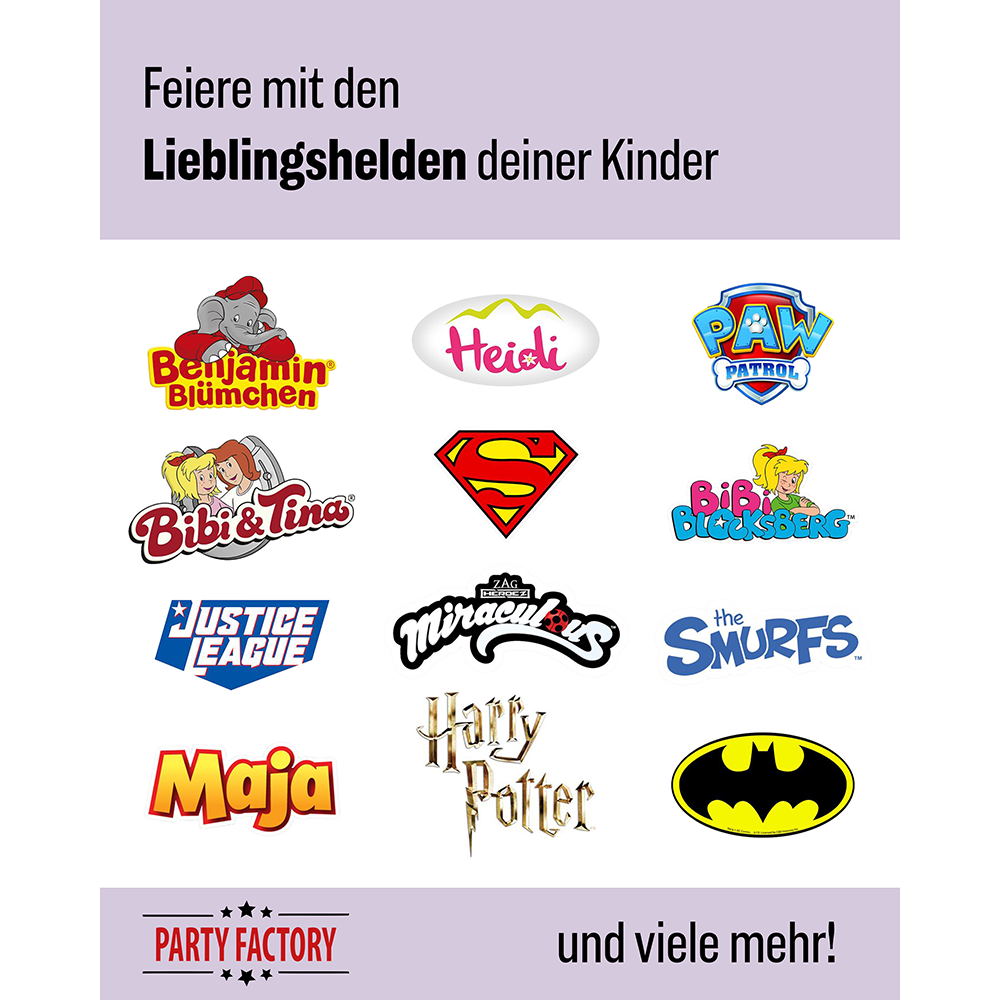 Wednesday Partyset 38-tlg Becher Teller Servietten Wimpel Tischdecke 7