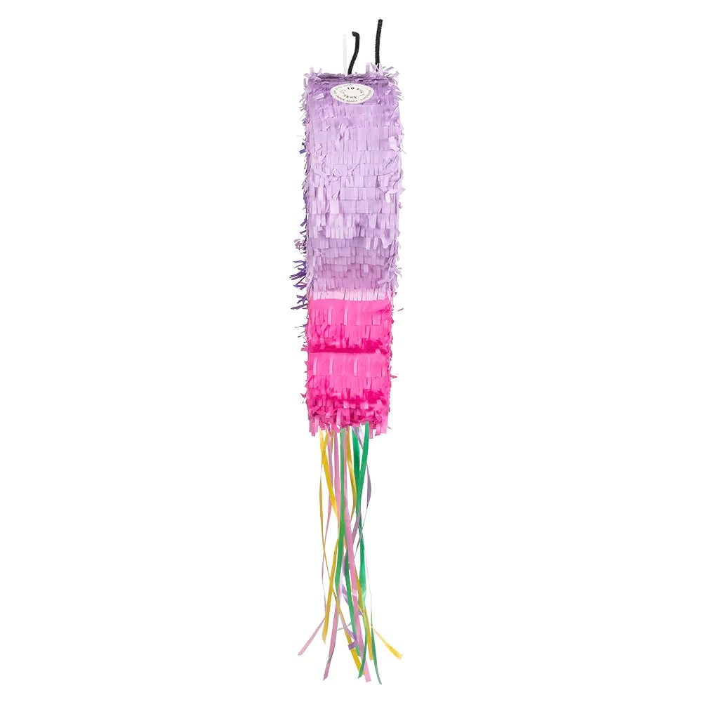 Zieh-Pinata Schmetterling rosa bunte Pinata zum Befüllen 3