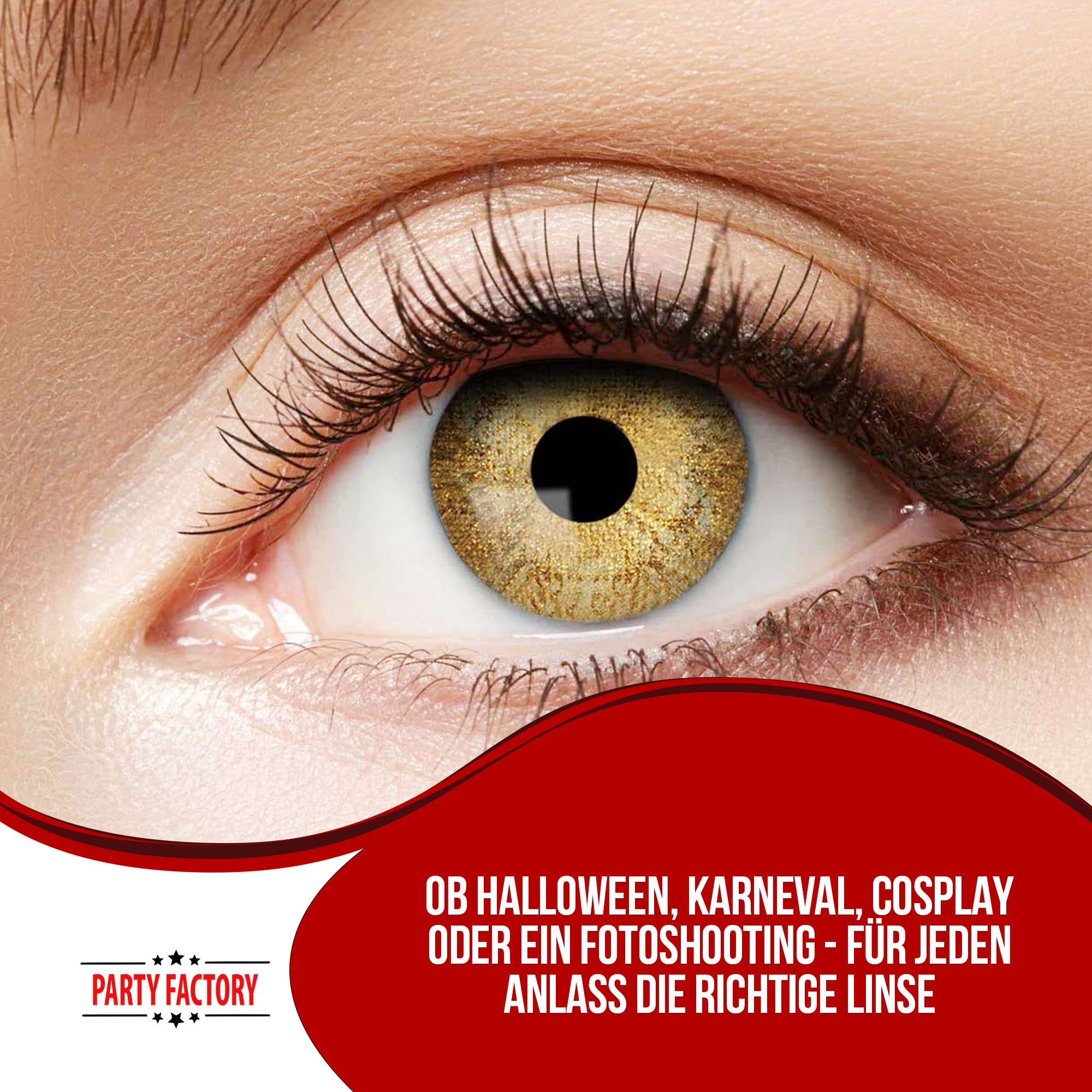 Zoelibat Eyecatcher 12 Monats-Kontaktlinsen Gold Sparkle 11