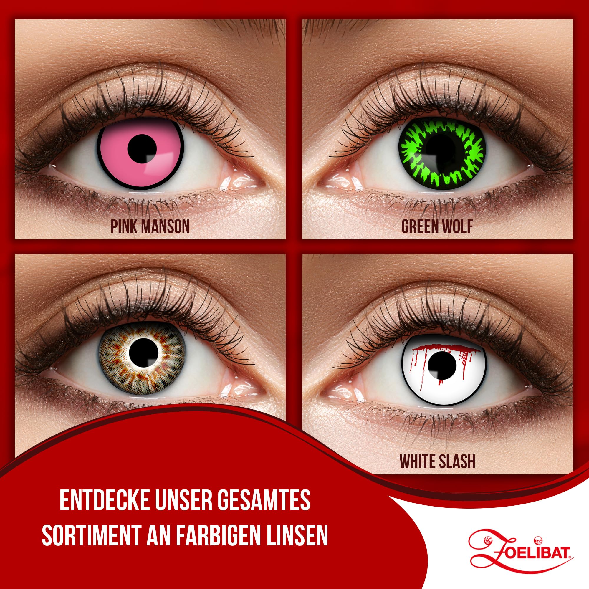 Zoelibat Eyecatcher Natürliche 12 Monats-Kontaktlinsen Grey 14