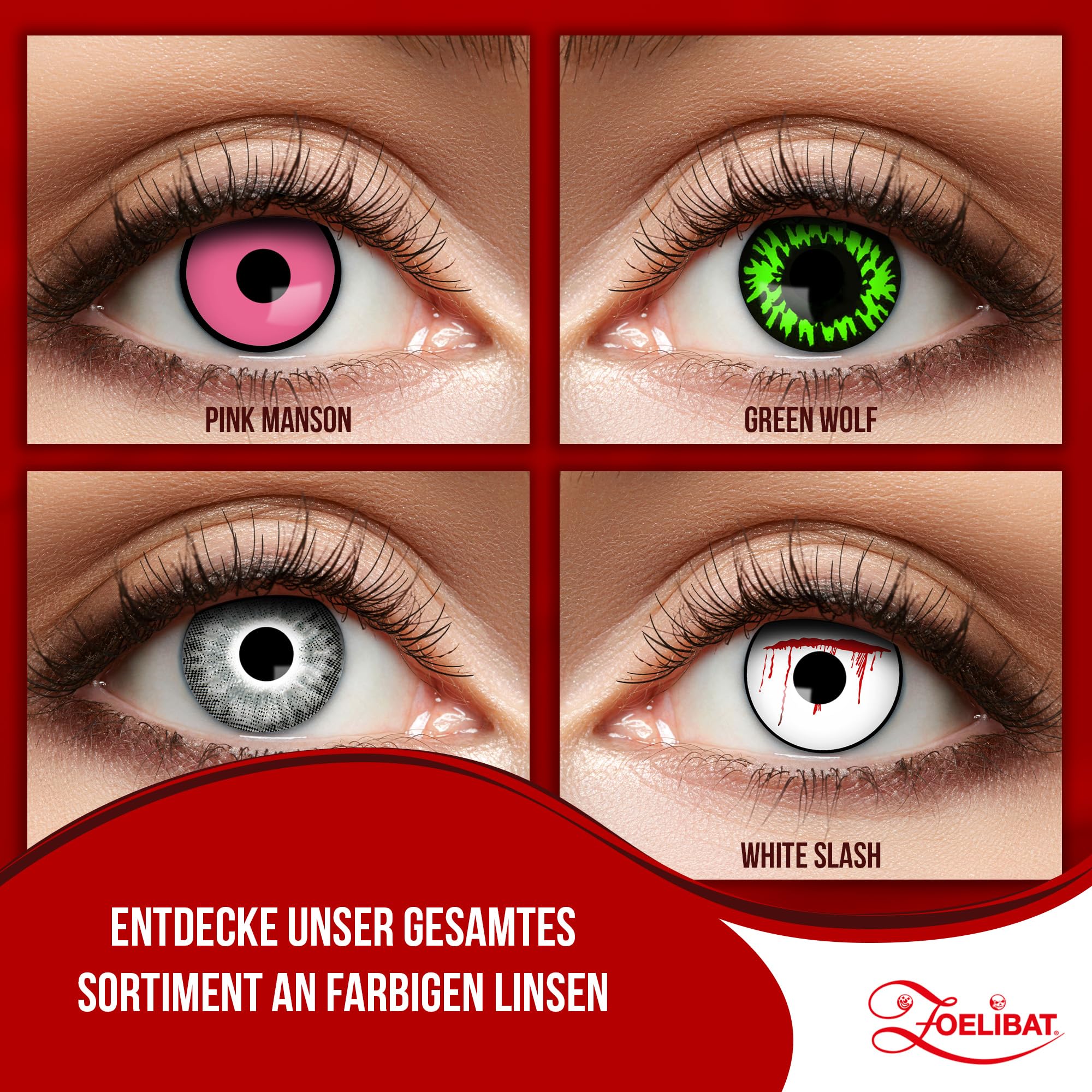 Zoelibat Eyecatcher Natürliche 12 Monats-Kontaktlinsen Sterling Grey 14
