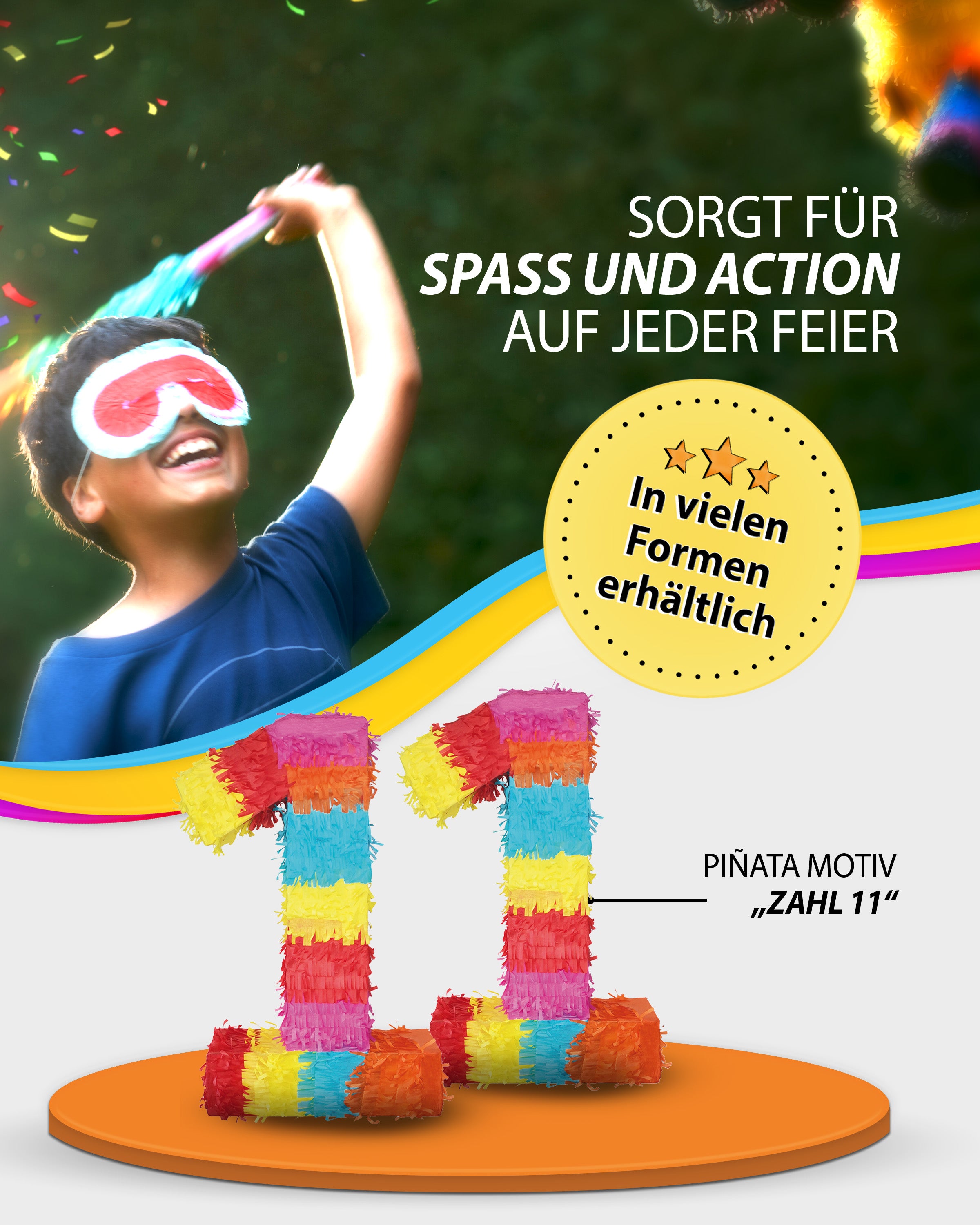 Piñata Zahl 11 4