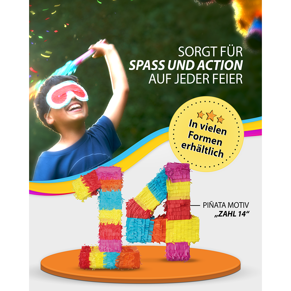 Piñata Zahl 14 4