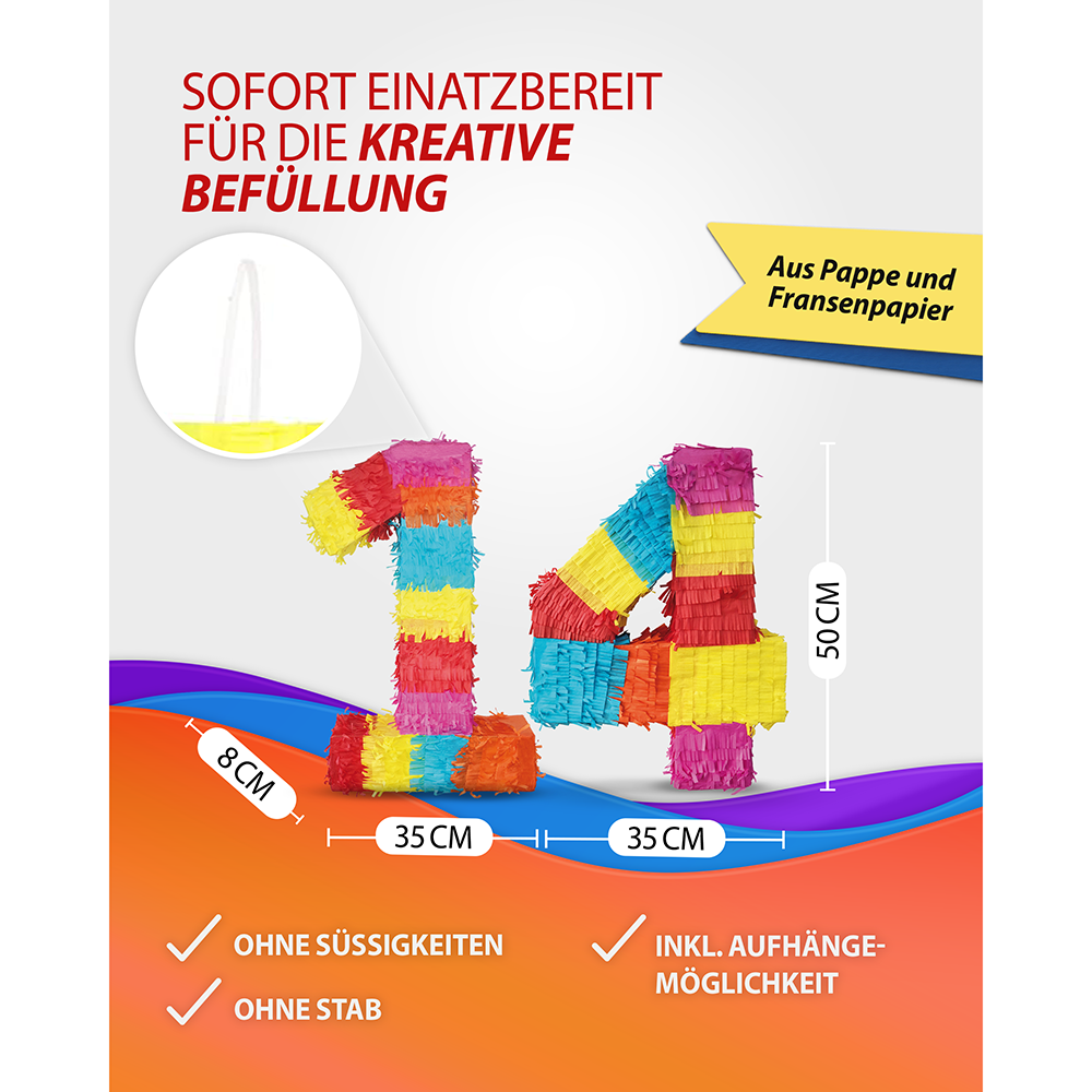 Piñata Zahl 14 5