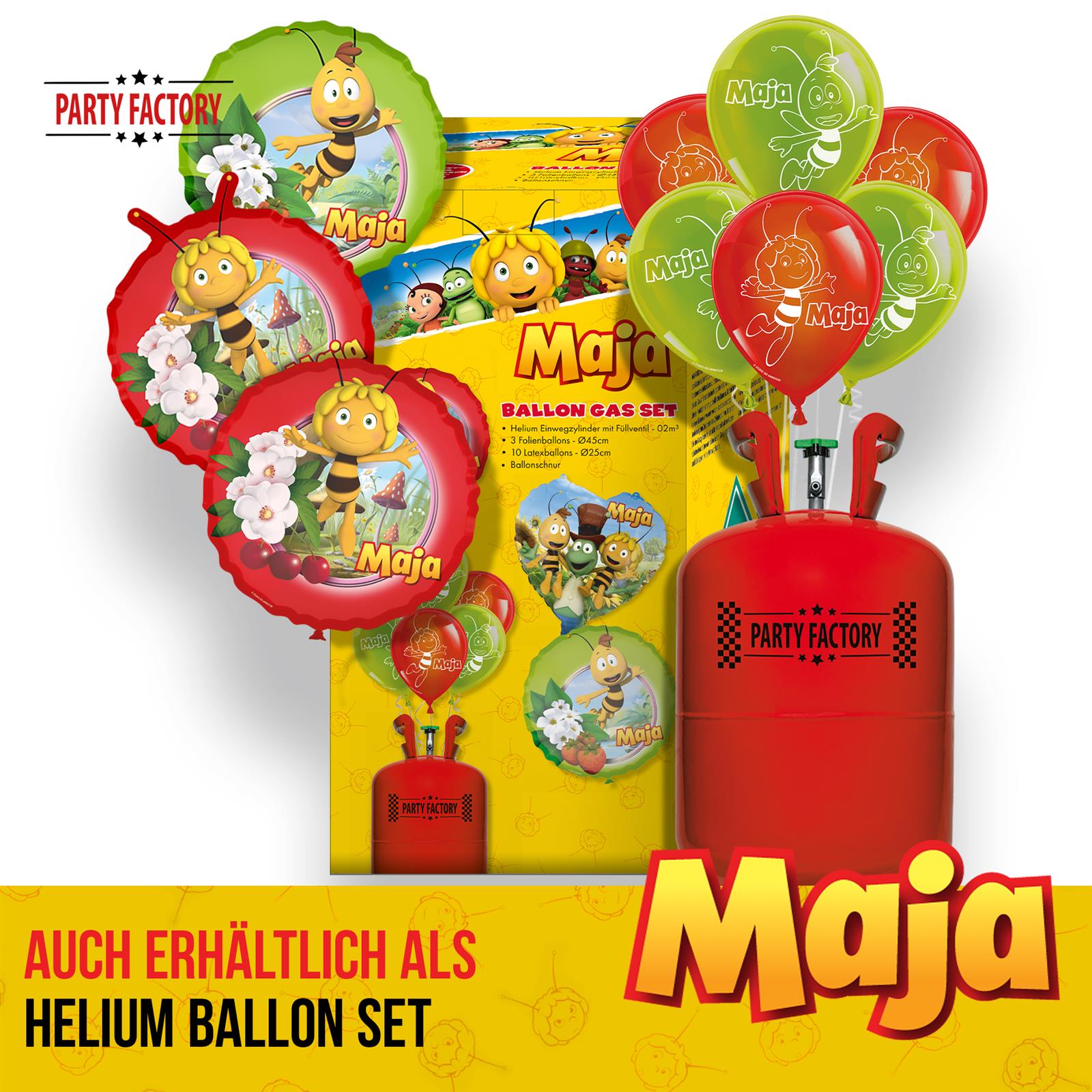 Biene Maja XXL-Partyset 58-teilig Geschirr- Tisch- und Raumdekoration 5