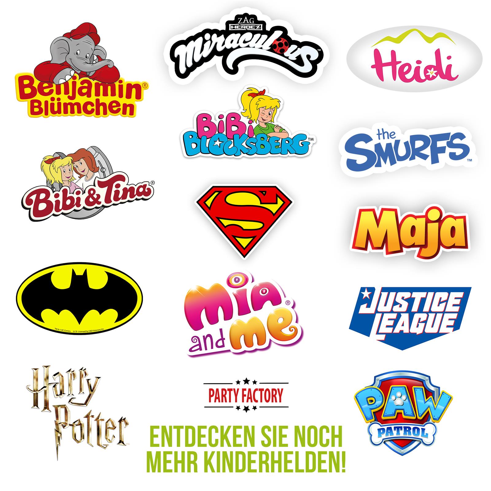 Benjamin Blümchen Partyset 52-tlg – Teller, Becher, Servietten, Tüten & Deko 8