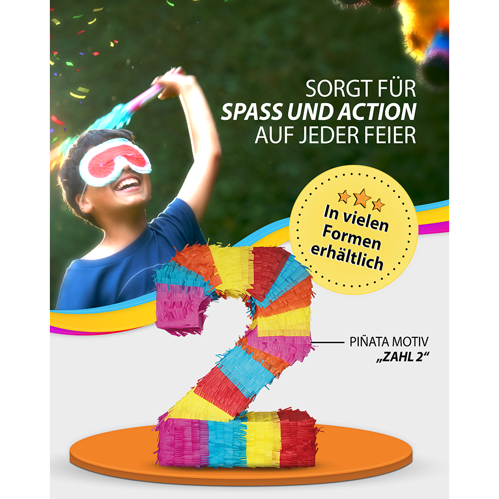 Piñata Zahl 2 3